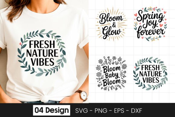 Fresh Vibes Floral Positive Quote SVG PN Review