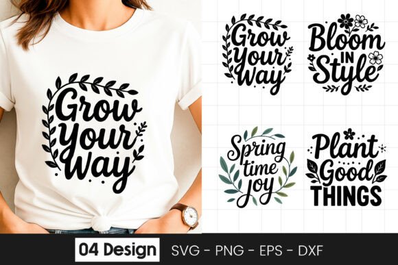 Grow Your Way Floral Quote SVG PNG Review