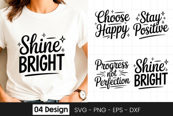 Shine Bright Stay Positive Quote SVG Review