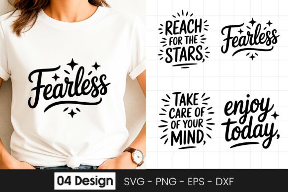 Stay Fearless Motivational Quote SVG PNG for Graphics and Crafts